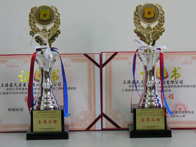 藍(lán)天公司榮獲兩個(gè)全軍金獎(jiǎng)工程 