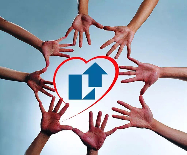 藍天下洋溢著滿滿的關愛—— 